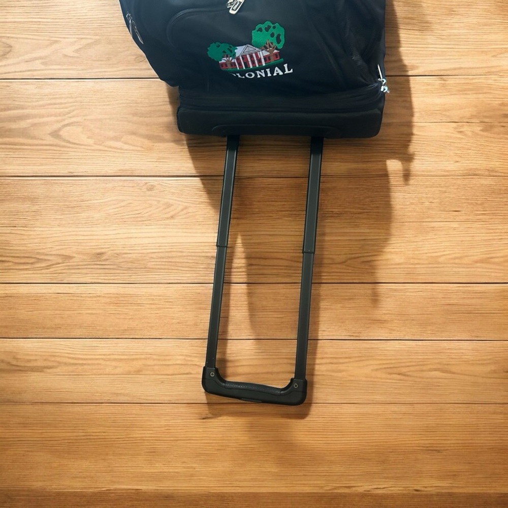 Titleist Golf Black and White Rolling Expandable Travel Bag - Picture 5 of 16